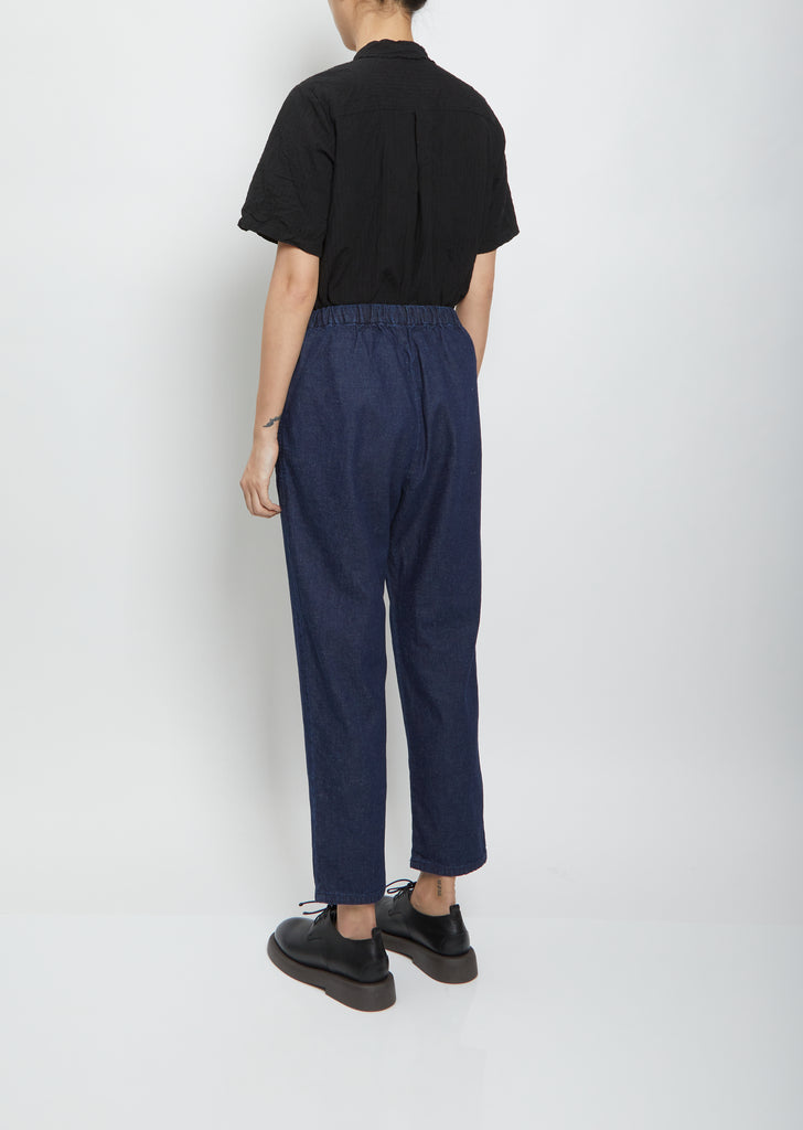 Drawstring Indigo Trousers