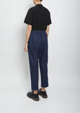Drawstring Indigo Trousers