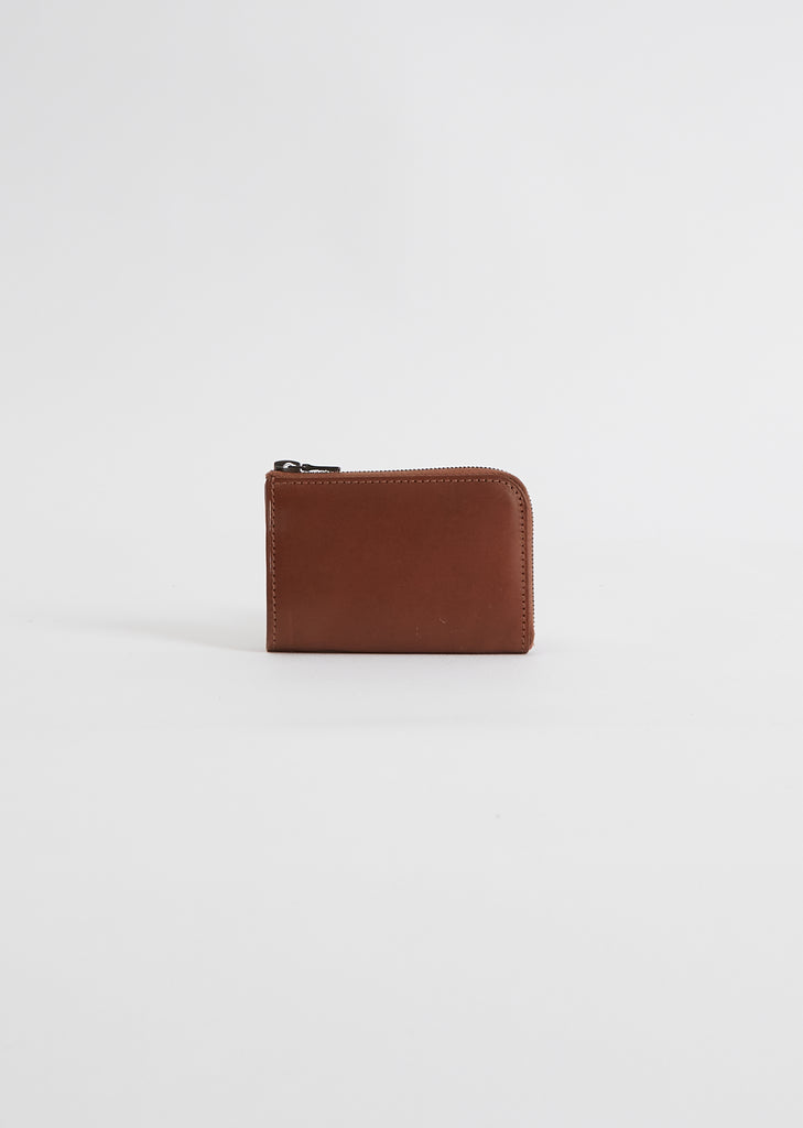 Mini Zipped Wallet — Chestnut