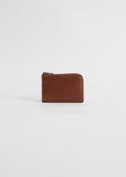 Mini Zipped Wallet — Chestnut