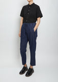 Drawstring Indigo Trousers