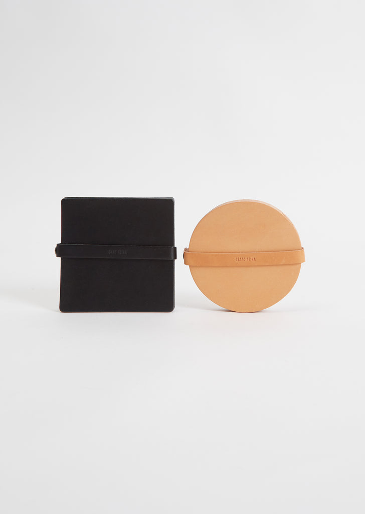 Round Coaster Set — Natural