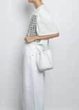 Pompom Double Jump Bag — White