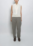 Sleeveless Gilet — Chalk