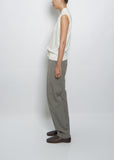 Sleeveless Gilet — Chalk