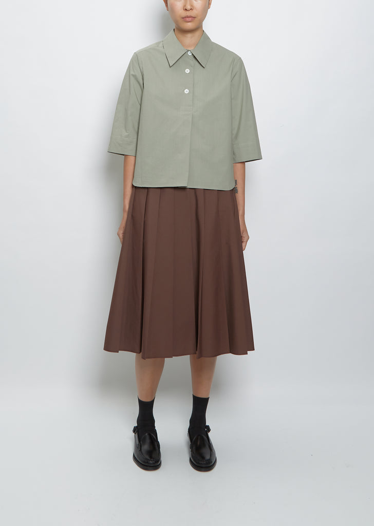 Three Button Poplin Shirt — Fossil