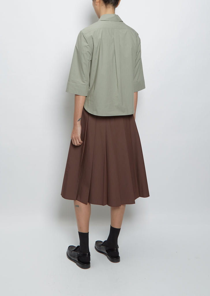 Three Button Poplin Shirt — Fossil