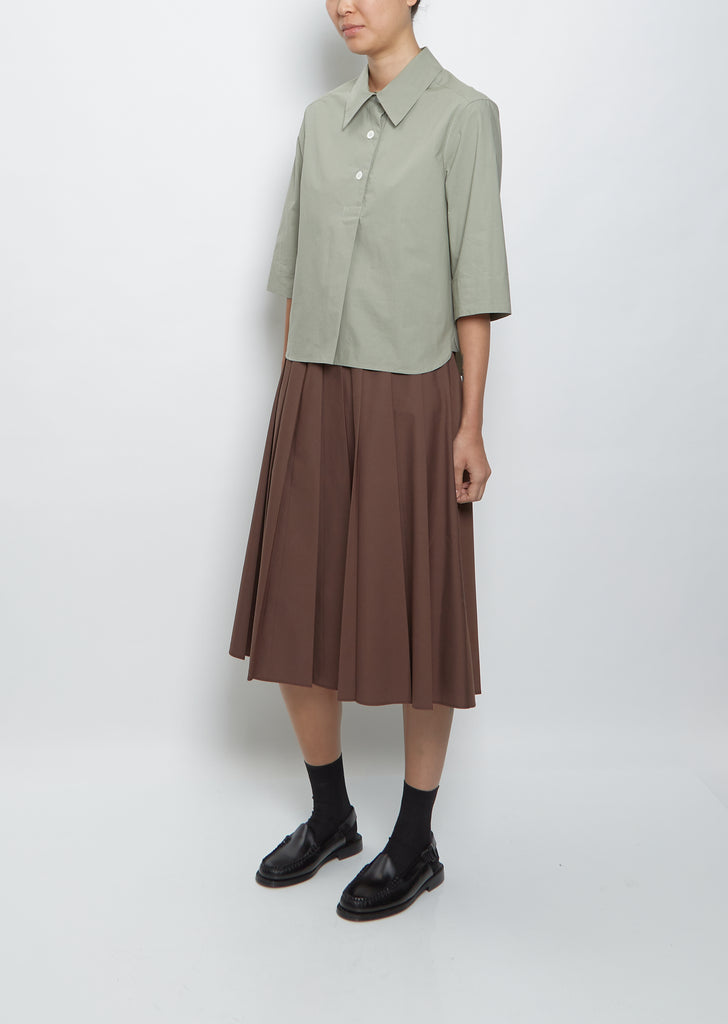 Three Button Poplin Shirt — Fossil