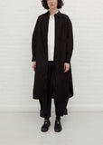 N-Fly Front Shirt Dress / Jacket — Black
