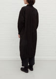 N-Fly Front Shirt Dress / Jacket — Black