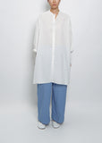 Button Down Tunic — White