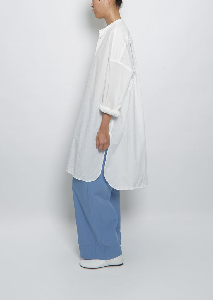 Button Down Tunic — White