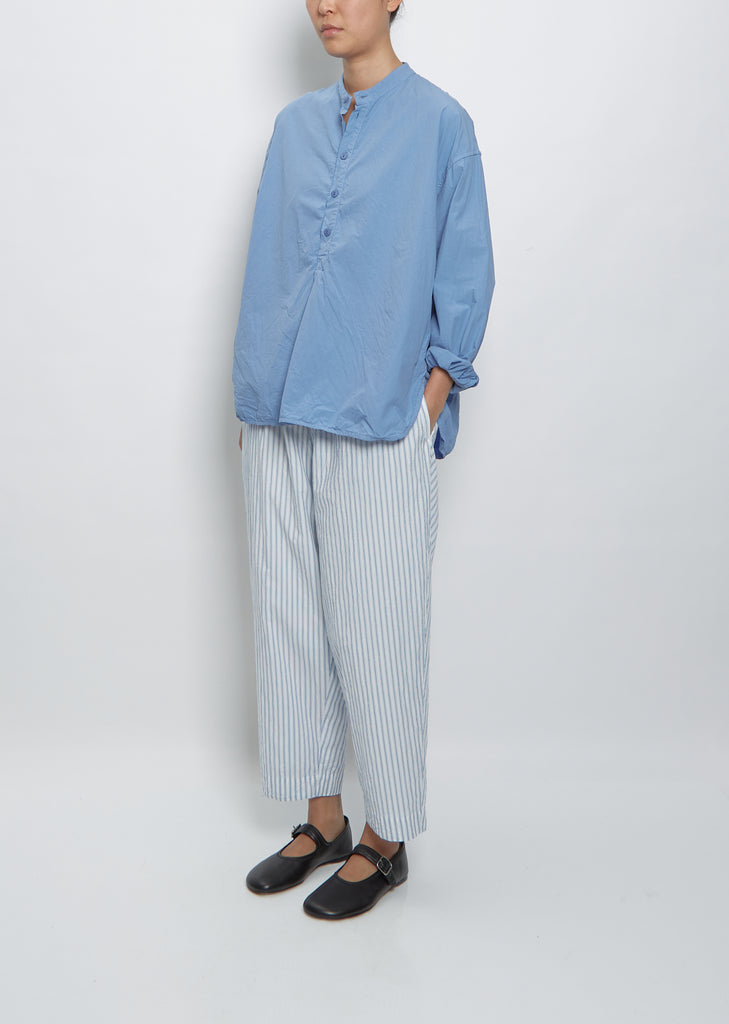 Tapered Pull-On Pants — White Stripe