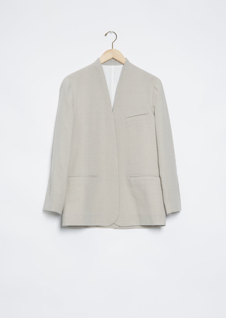 Tailored Collarless Jacket