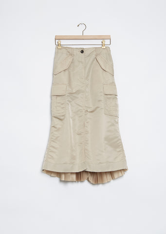 Nylon Twill Skirt
