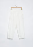 Tapered Pull-On Pants — White