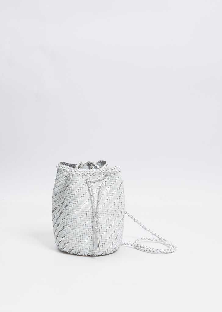 Pompom Double Jump Bag — White