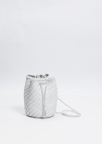 Pompom Double Jump Bag — White