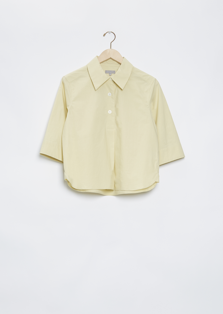 Three Button Poplin Shirt — Sherbet