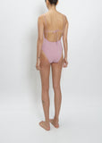 Ventiquattro V-neck One Piece — Rose