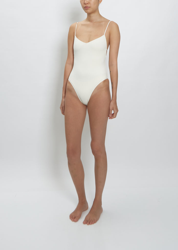 Ventiquattro V-neck One Piece — Ivory