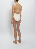 Ventiquattro V-neck One Piece — Ivory