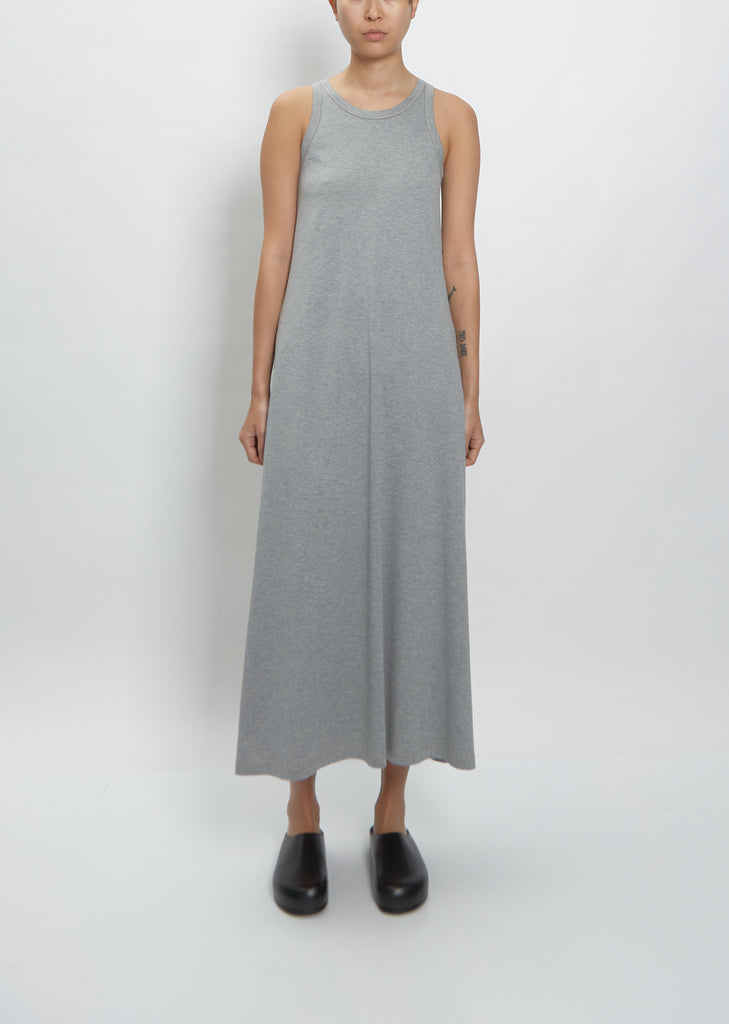 Flint Jersey Vest Dress — Grey Marl