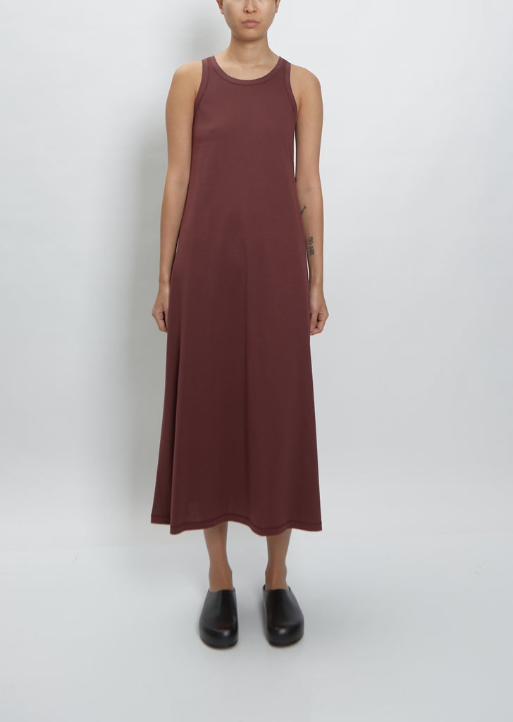 Flint Jersey Vest Dress — Oxblood