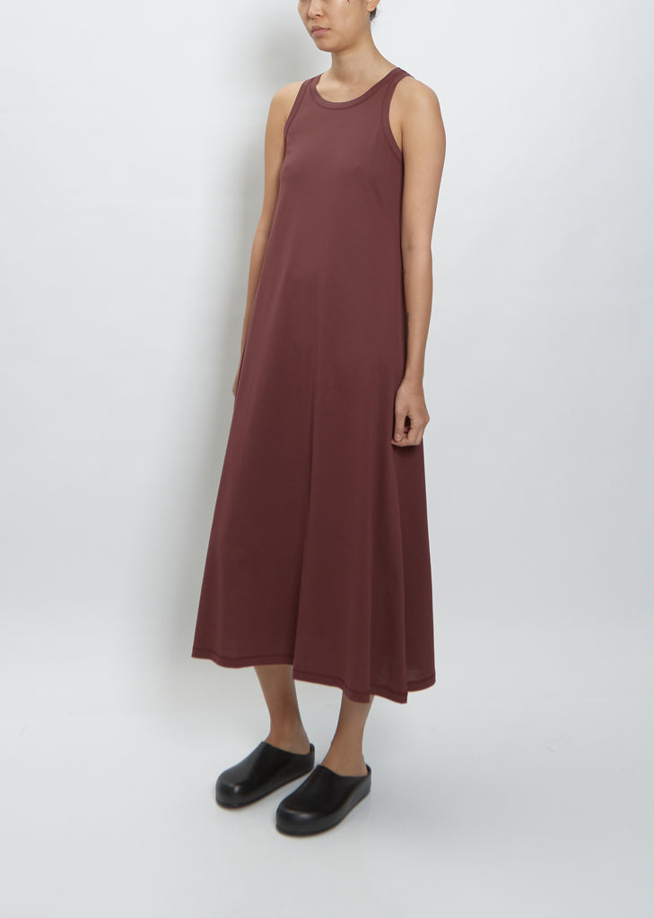 Flint Jersey Vest Dress — Oxblood