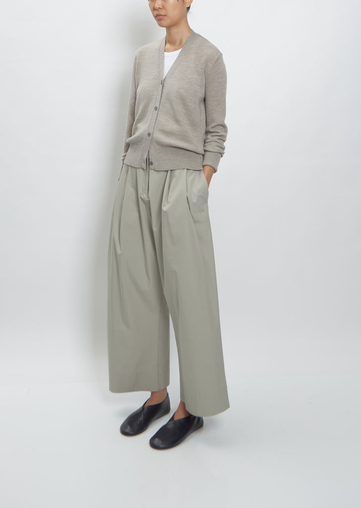 Fundo Fine Merino Wool Cardigan — Biscuit