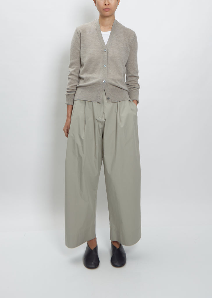 Fundo Fine Merino Wool Cardigan — Biscuit
