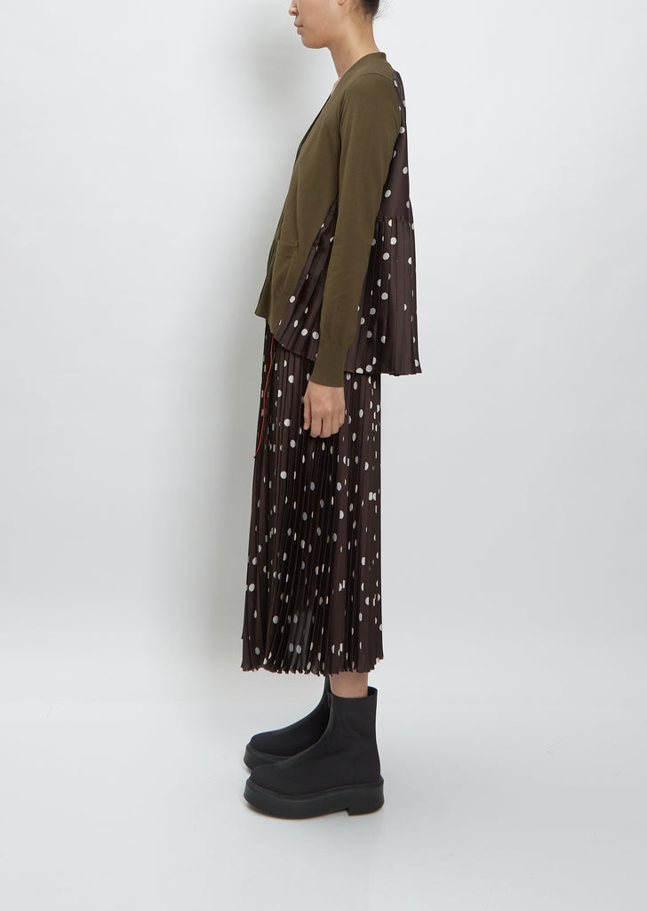 Polka Dots Knit Cardigan