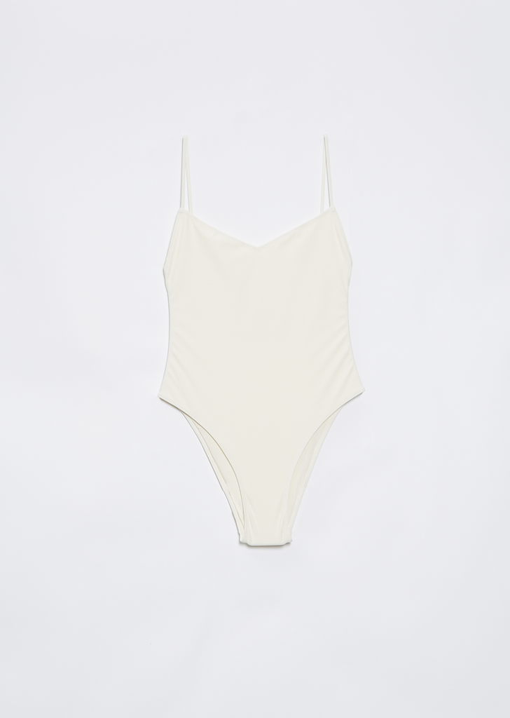 Ventiquattro V-neck One Piece — Ivory