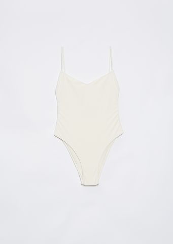 Ventiquattro V-neck One Piece — Ivory