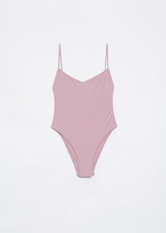 Ventiquattro V-neck One Piece — Rose