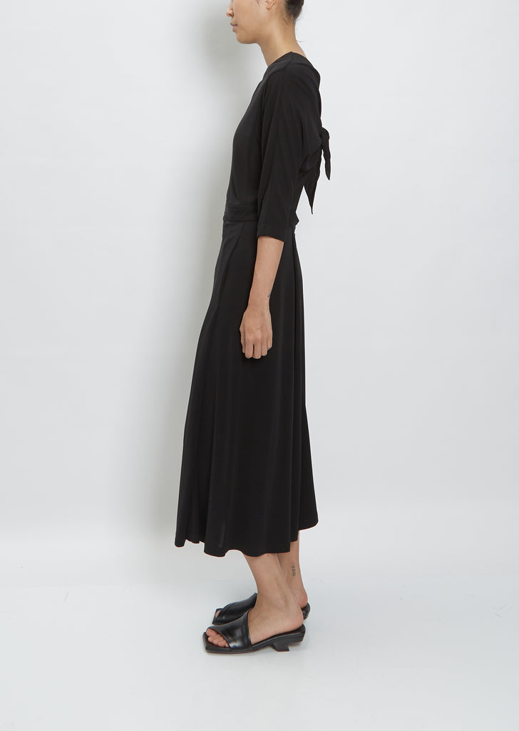Viscose Jersey Back Bow Dress