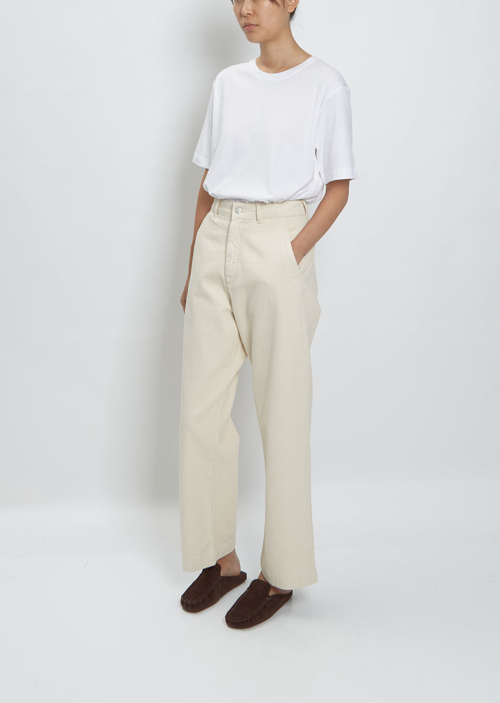 News Edit Trousers — Ivory