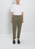 News Edit Trousers — Khaki Green