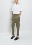 News Edit Trousers — Khaki Green