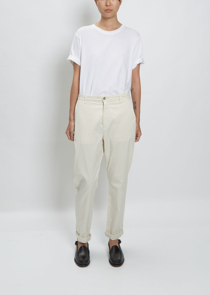News Edit Trousers — Ivory