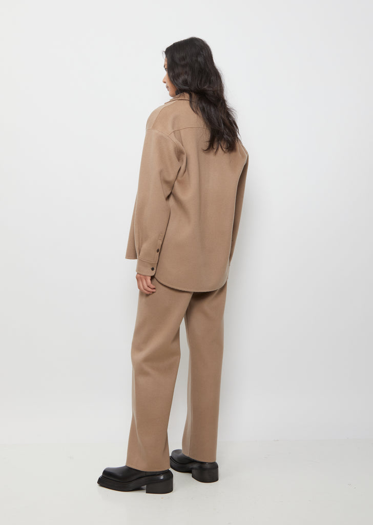 Wool Cashmere Shirt Jacket