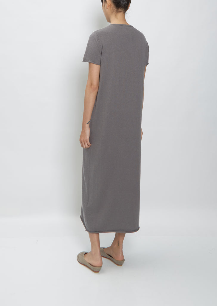 S/S Crewneck Dress — Slate