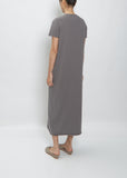 S/S Crewneck Dress — Slate