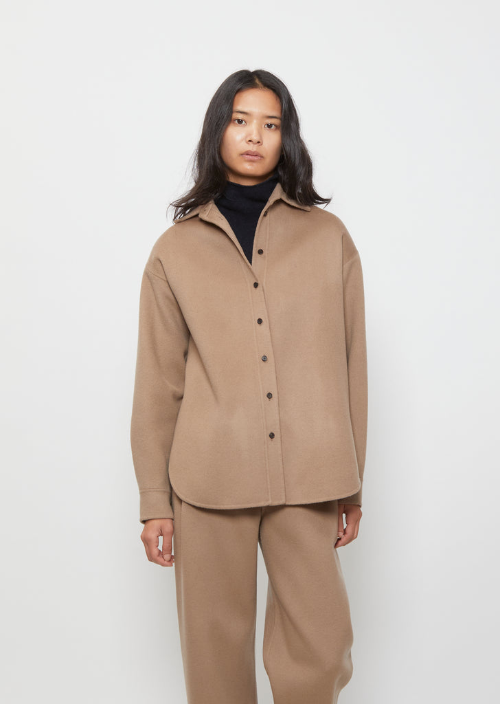 Wool Cashmere Shirt Jacket