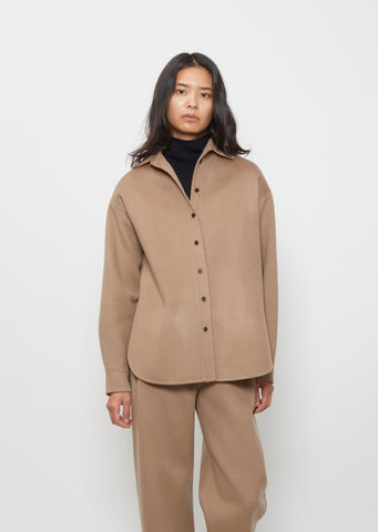 Wool Cashmere Shirt Jacket