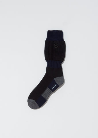Unisex Line Socks — Black x Navy