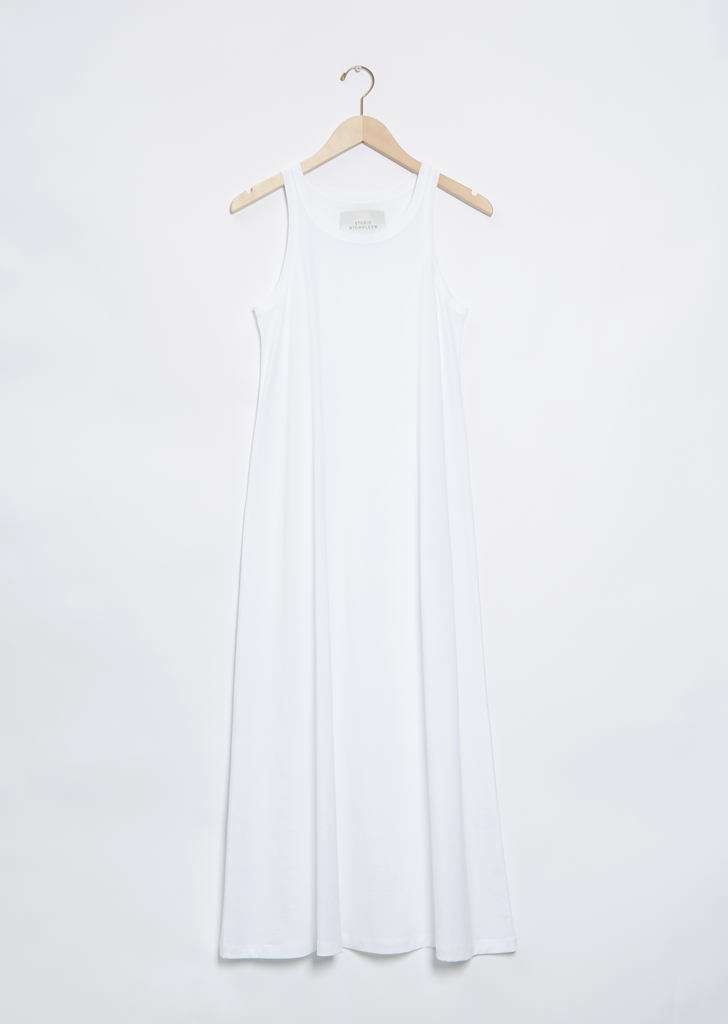 Flint Jersey Vest Dress — Off-White