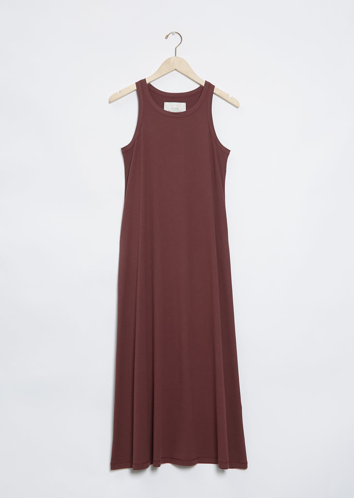 Flint Jersey Vest Dress — Oxblood