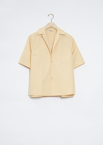 Washed Finx Herringbone Shirt — Yellow Chambray