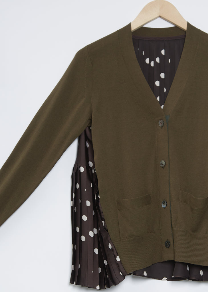 Polka Dots Knit Cardigan